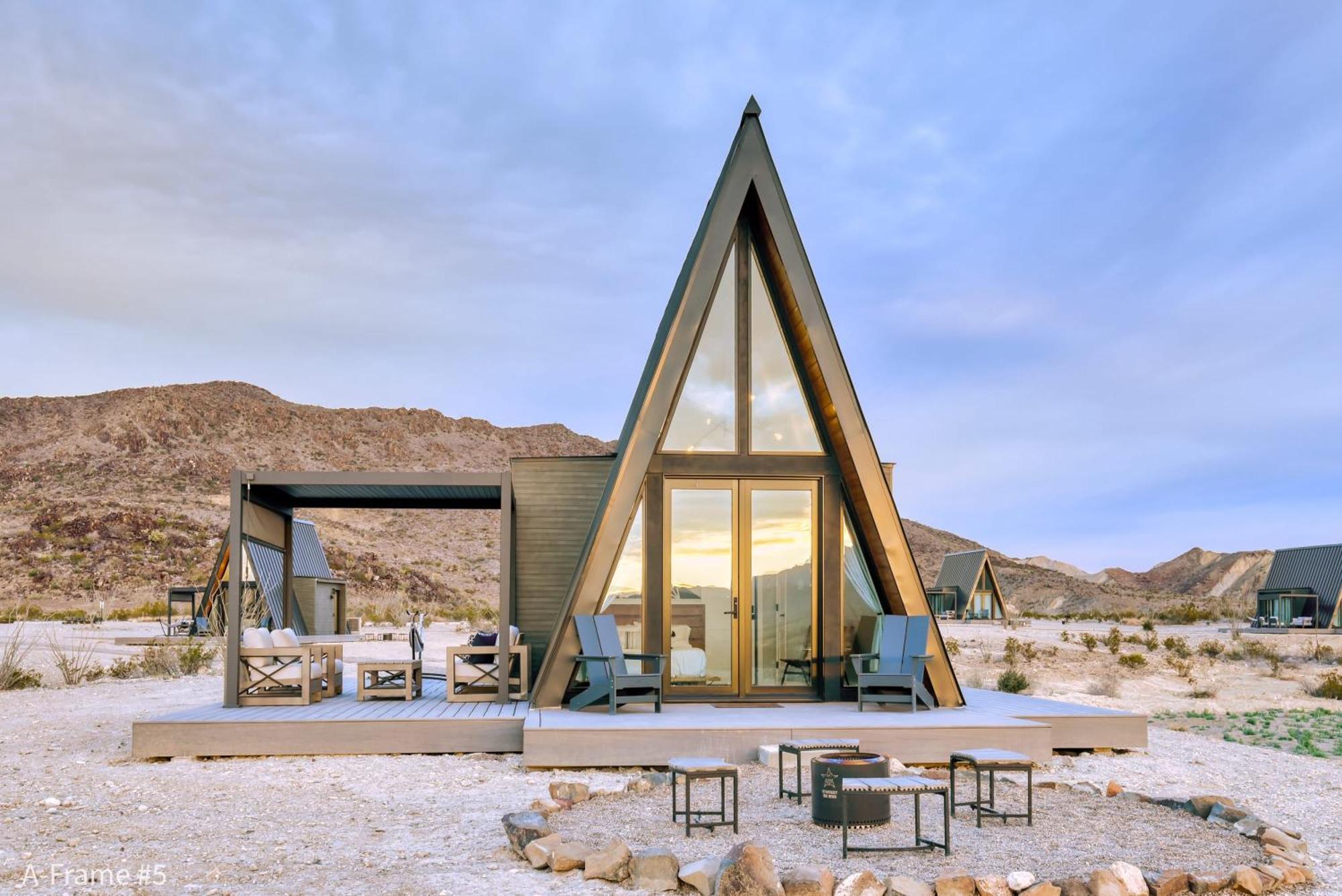 Stardust Big Bend Luxury A-Frame#5 Great Views Villa Terlingua Buitenkant foto