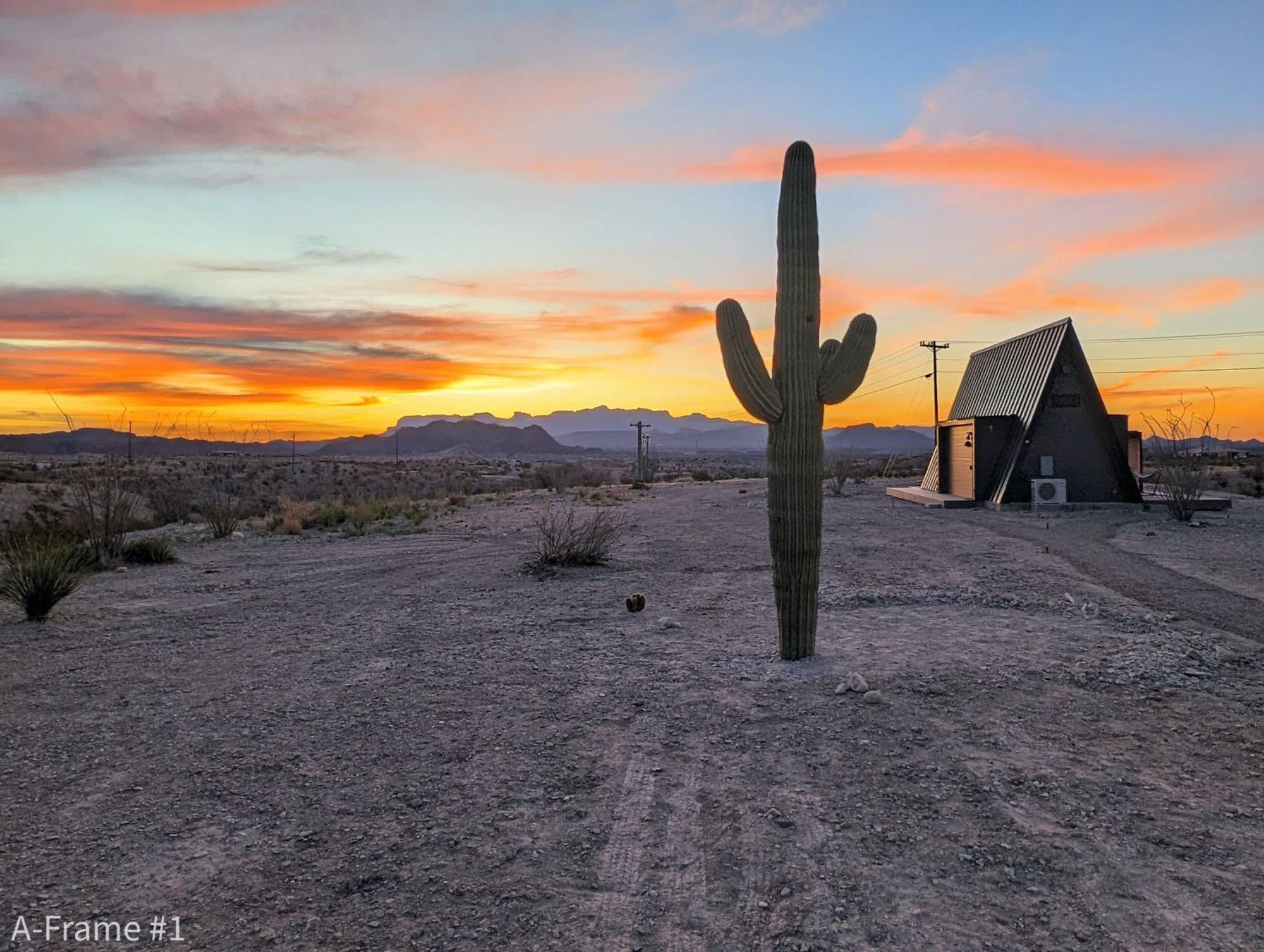 Stardust Big Bend Luxury A-Frame#5 Great Views Villa Terlingua Buitenkant foto