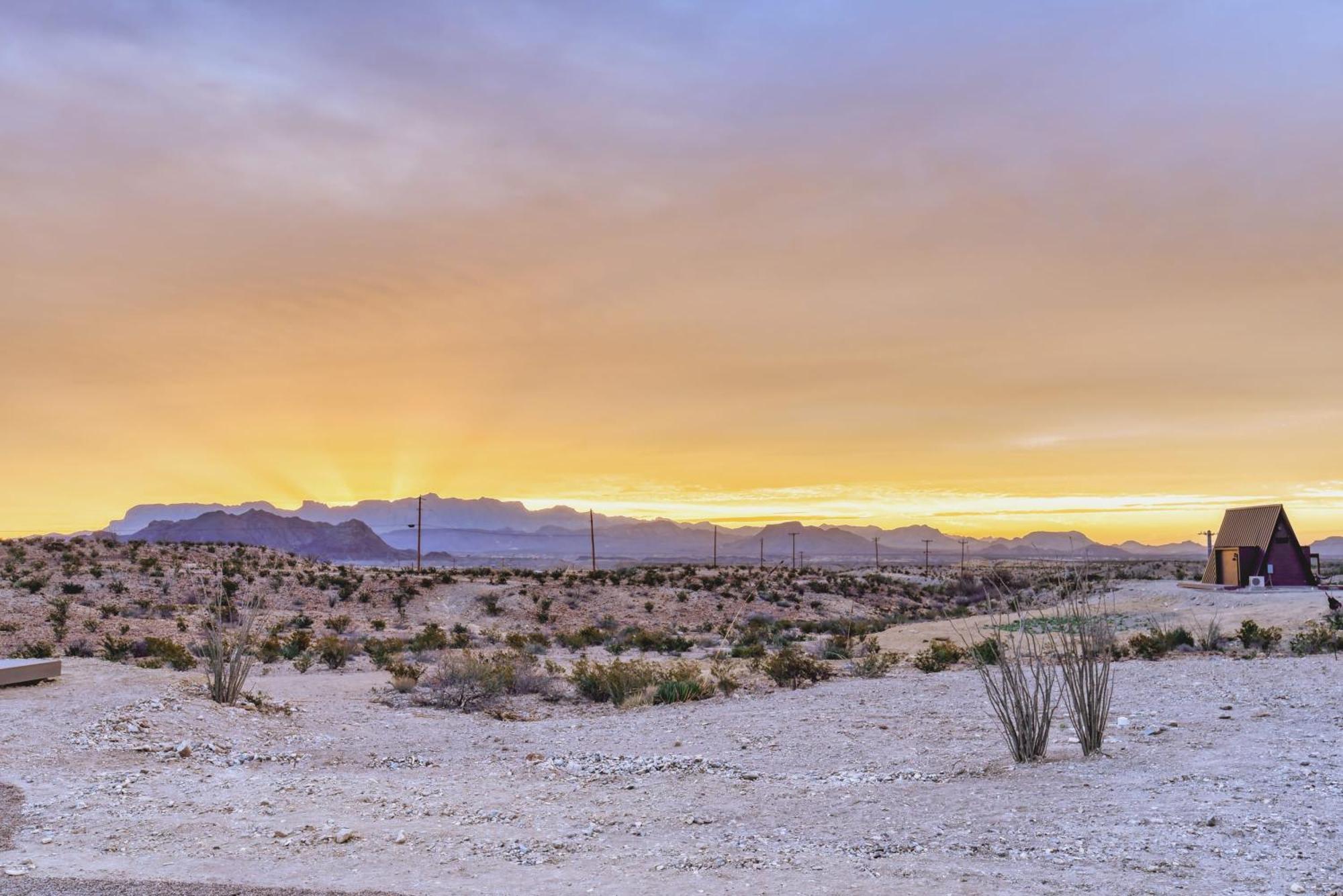 Stardust Big Bend Luxury A-Frame#5 Great Views Villa Terlingua Buitenkant foto