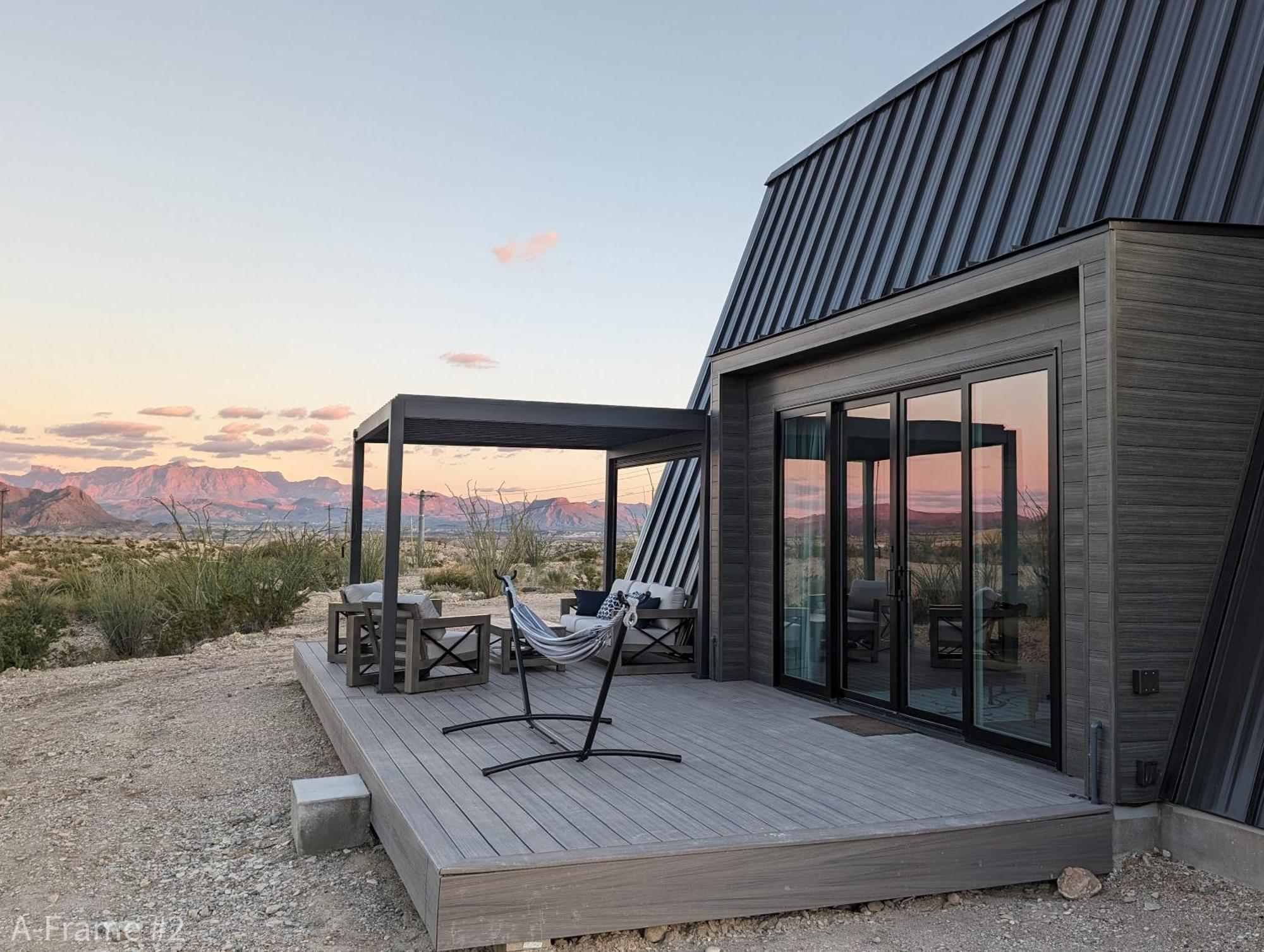 Stardust Big Bend Luxury A-Frame#5 Great Views Villa Terlingua Buitenkant foto
