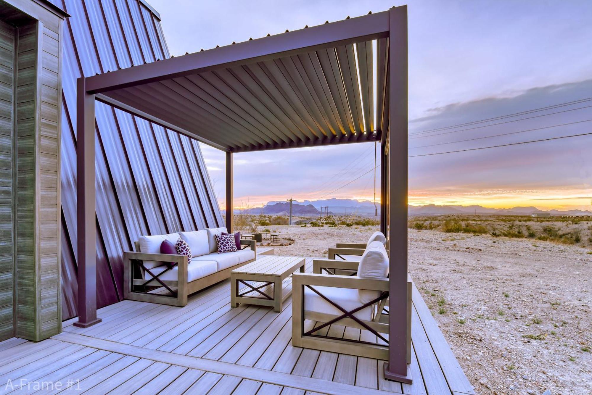 Stardust Big Bend Luxury A-Frame#5 Great Views Villa Terlingua Buitenkant foto