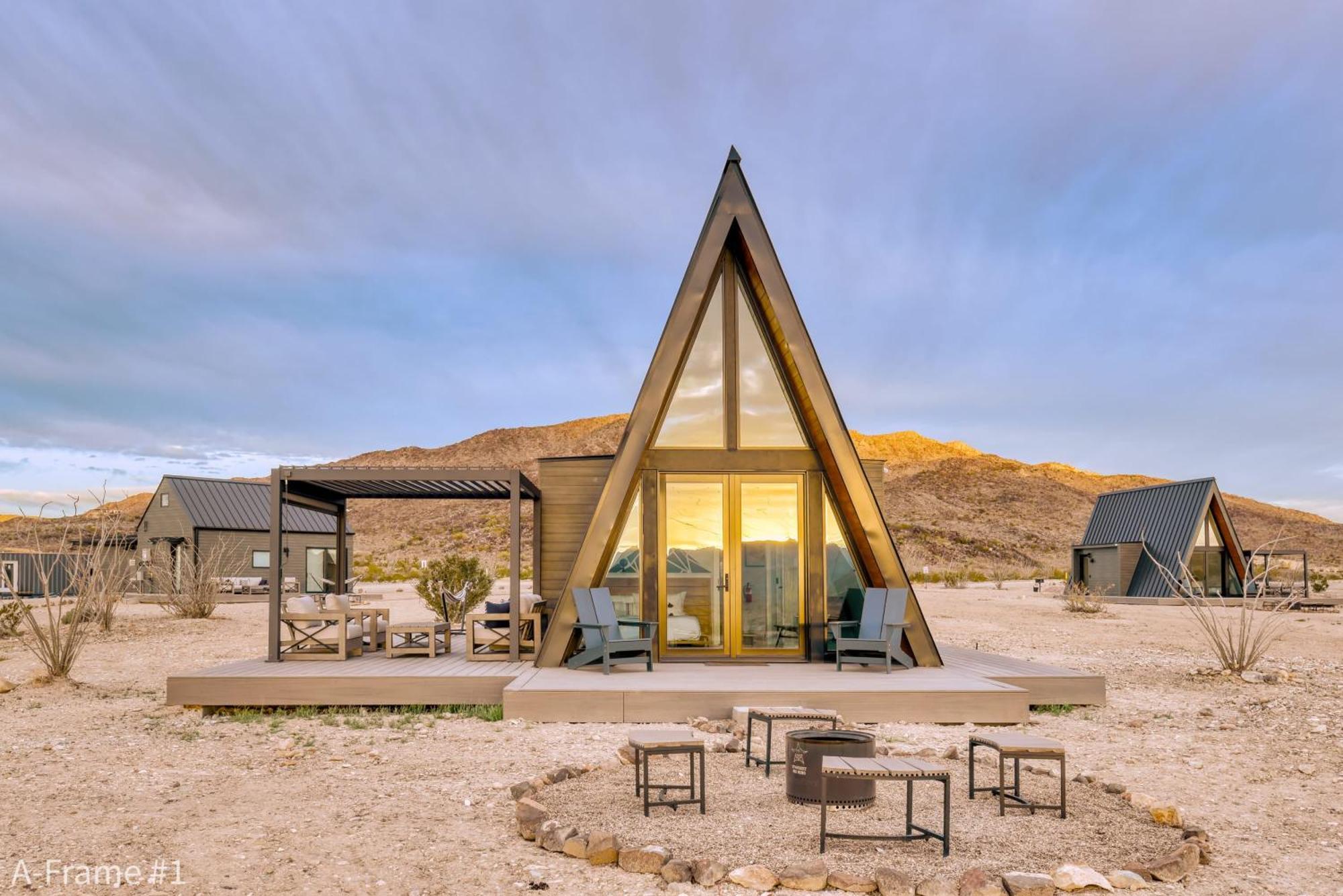 Stardust Big Bend Luxury A-Frame#5 Great Views Villa Terlingua Buitenkant foto