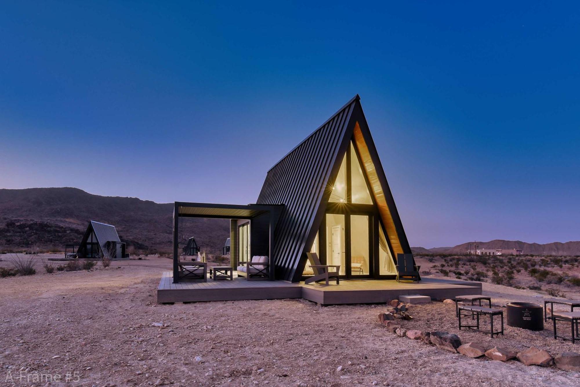 Stardust Big Bend Luxury A-Frame#5 Great Views Villa Terlingua Buitenkant foto
