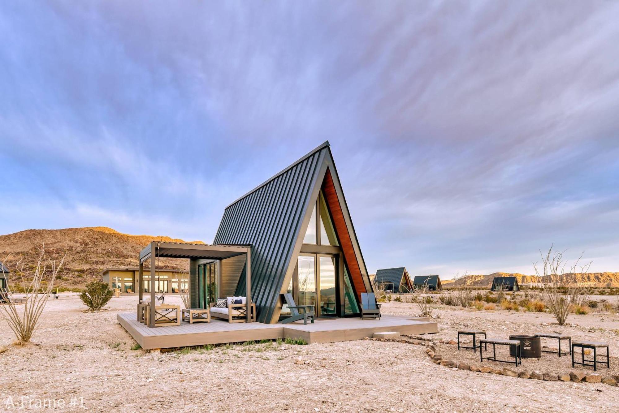 Stardust Big Bend Luxury A-Frame#5 Great Views Villa Terlingua Buitenkant foto