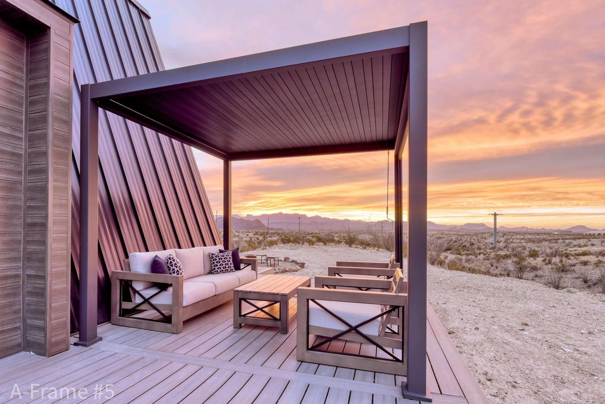 Stardust Big Bend Luxury A-Frame#5 Great Views Villa Terlingua Buitenkant foto